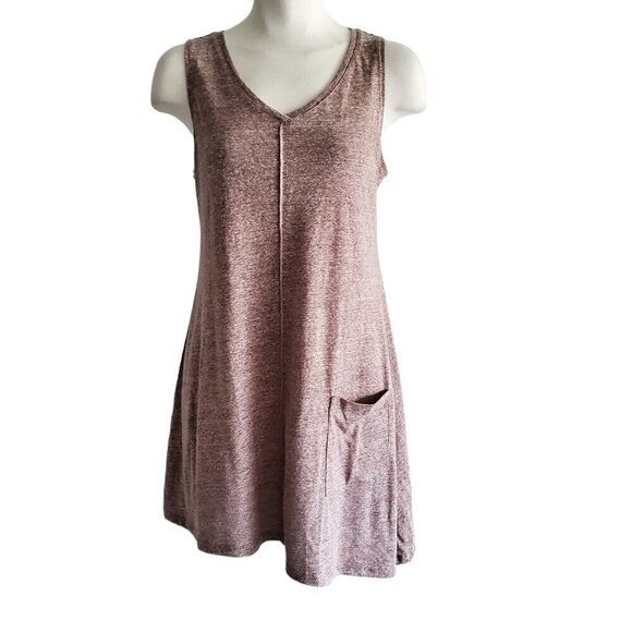 LOGO by Lori Goldstein Sleeveless Asymmetric Tunic Linen Blend Knit Size XS - Picture 4 of 15